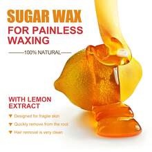 Buy One Get One Free,2PCS Sugar Wax For Painless Waxing – Gentle On Skin And Less Painful Hair Removal In A Simple System, No Strips, No Heat, Sugar Wax Kit,At-Home Waxing For All Skin & Hair Types - 蜂蜜 - 查看 4