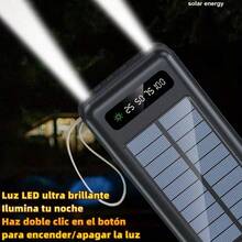 29800mAh/50000mAh 4USB Ultra Large Power Bank. With Built-In Cables, LED Light, Portable, Fast Charging, Emergency Power Bank For Outdoor Travel - US B Type Plug(110-127V) - View 8