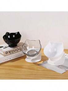 Elevated Cat Bowl - Neck Protection High Stand Bowl - Tilted Transparent Cat Bowl - Non-Slip Base - Dog Food Bowl - 1L - View 7