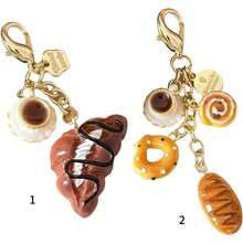 Keychain Pendant Coffee Cup And Bread Coin Purse Charm Accessory Portable Resin Bag Decoration For Women - 1 - View 2