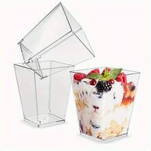 5oz Dessert Cups With Lids, Influencer Mousse Cups, Dessert Cups, Ice Cream Cups, Jelly Cups, Birthday Cake Baking Containers, Yogurt Pudding Cups, Party Cups, Suitable For Plating Desserts In Western Restaurants, Pairing With Cafes, Selling Mousse Coffee, Ideal For Birthday Parties, Weddings, Holidays - Multicolor - View 8