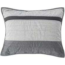Nautica - Funda de Cama, Reversible de algodón con Cierre de sobre, prelavada para Mayor suavidad, Elegante decoración del hogar (Color Gris Vesey, 20 x 26 Pulgadas)(20" x 26") - 50*60 - Ver 2