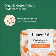 The Honey Pot Company - Non-Herbal Everyday Panty Liners For Women - Organic Cotton Cover & Ultra-Absorbent Pulp Core - Sanitary Pads - Feminine Care - 30 Ct - 16 Count (Pack Of 1) - View 5