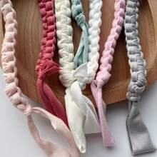 1 pieza Chupete de dentición de bebé hecho a mano a ganchillo con correa elástica para chupete - cordón trenzado - Ver 9