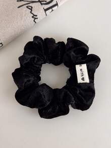 1pc Autumn/Winter Velvet Scrunchie, Elegant Hair Tie, High Elasticity Ponytail Holder, Non-Damaging Hair Rope ,Hair Elastics ,Hair Rubber Bands - Hairband - View 13