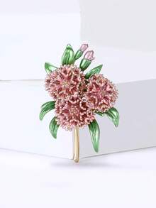 Luxury Enamel Hydrangea Brooches - Plant Pins For Women Unisex Casual Party Jewelry Accessories / Friends Gifts Badges Decoration