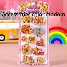 新款卡通贴纸卡片，配有3D皮巴拉吊坠摇铃贴纸，趣味十足，适合儿童 - 彩色 - 查看 18