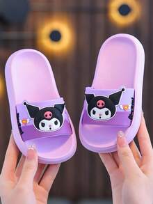 Sanrio Kids Fashion Foam Slippers EVA Soft Bottom Girls Cartoon Stylish Bedroom Slippers Bathroom Slippers Baby Shoes - Purple - View 1