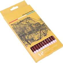 Lpiz de dibujo de arte blanco, lpiz de carbn blanco resistente y duradero para resaltar bocetos - como se muestra en la figura - Ver 5