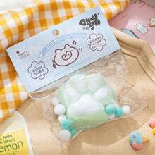 创意猫爪捏捏音乐可爱毛绒减压玩具新奇快速回弹减压玩具办公桌面感官玩具，趣味派对礼物，捏捏音乐生日礼物，小礼品袋填充物，缓解焦虑神器 - 彩色 - 查看 9