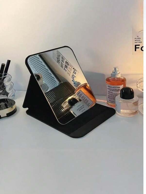 Foldable Makeup Mirror, Compact & Portable With Clear Mirror Surface, Suitable For Classroom, Travel And Dorm Use, Designed For Female Students, Ideal For Home, Desk And Dorm, Best Gift For Men And Women, Birthday, Graduation, Home Decor, Back To School Room Decor, School Supplies, Back To School Season, Study And Dorm Essentials