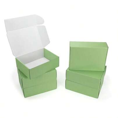 12x9x4 Inch Boxes Bulk 6 Pack Brown Tab Lock Tuck Top Mailer Boxes For Packaging Small Business Medium Cardboard Gift Boxes For Wrap Mailing Present