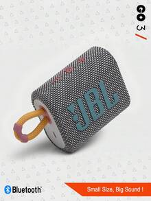 JBL Go 3 便携式迷你蓝牙音箱，无线音箱，IP67 防水防尘，音质震撼，低音强劲，5 小时播放时间，适合居家、户外和旅行，多种颜色可选 - 灰色 - 查看 12
