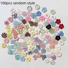 Bộ 20-100 nút áo nhiều màu sắc, thích hợp để tự làm quần áo, áo len và trang trí thủ công (mẫu ngẫu nhiên) - Nhiều màu - Xem 11