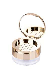 Barattolo da viaggio ricaricabile per cipria con specchio - Contenitore per cipria compatta, coperchio a scatto e design con iniziale da 26 lettere, scatola di imballaggio, strumento cosmetico, motivo floreale rosa per uso on-the-go - Idea regalo perfetta per San Valentino, Distributore di cipria portatile, Barattolo da viaggio per cipria, Distributore di cipria elegante, Adatto come regalo per amici, famiglia, colleghi, compagni di classe e persone care - Multicolore - Visualizzare 3