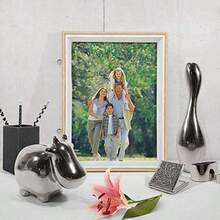 Simpeak 3 Piezas Marco de Fotos,4" x 6" Soporte para Retratos Fotogrficos con Soporte en ngulo Vertical/Horizontal, 10 * 15cm Marco Fotogrfico para Decoracin Oficina en Casa - blanco+4 x 6 pulgadas - Ver 3