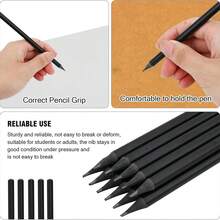 12pcs Black Diamond Wooden Pencils + 1pc Pencil Sharpener. Premium HB Pencils For Students, Writing And Sketching, Suitable For School And Office Use. Shiny Crystal Tip Wooden Pencils - 0.5mm HB Neutral Pencil Lead, Quality Wood, Suitable For Drawing And Writing, Suitable For School And Office Use. Random Drill Tip Color. - Quantity - View 9