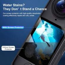 3pcs Screen Protector Film For Insta360 X4 Air, Made Of Tempered Glass, Ultra-Clear, Anti-Scratch, Anti-Fingerprint, Touch Sensitive - 3pcs, Transparent - View 4