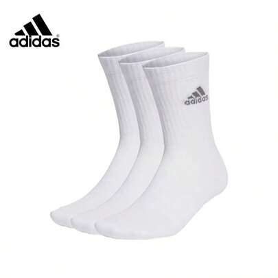  Chaussettes de basket mi-mollet Adidas, chaussettes de course blanches chaudes avec fond en éponge, unisexe, nouveaux styles d'hiver IA3949, IA3950, IA3951, HT3452, IC9521