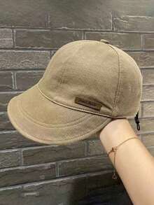 1pc Women's Drawstring Waffle Knit Baseball Cap, Fashionable Sun Protection Beach Travel Hat, Suitable For Spring/Summer - Sun Hat - View 16