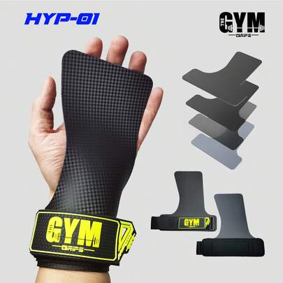 THE GYM GRIPS High-Performance Workout Grips | Engineered With Two-Layer Hypalon For Grip Stability In CrossFit, Gymnastics, Weightlifting And Functional Training | Gloves For Men And Women In Demanding Workouts.HYP-01