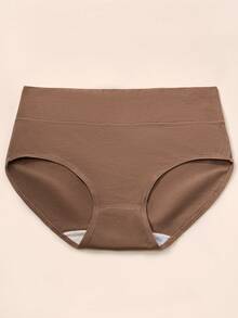 4条装加大码无缝低腰三角裤 - 女士高腰舒适内裤 - 优雅花卉印花，多种颜色可选，弹力面料，透气，柔软丝滑触感 - 彩色 - 查看 5