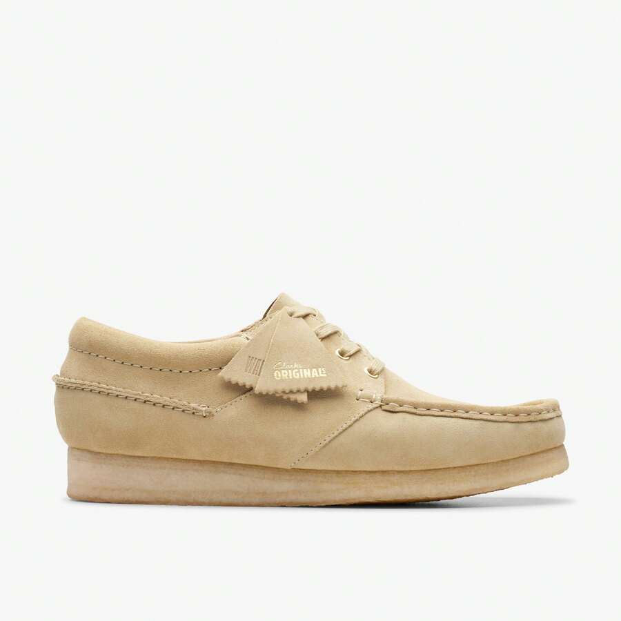 Clarks Wallabee Boat - Beige - View 1