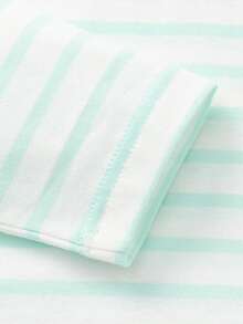 Bộ đồ lót giữ nhiệt cho bé gái, chất liệu cotton mềm mại, thoải mái, thích hợp mặc trong mùa xuân/thu. - tông màu trắng xanh - Xem 12