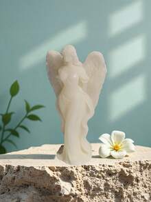 1pc Angel Shaped Handmade Candle, Suitable For Home Decor, Church, And Gifts - Multicolor - View 14