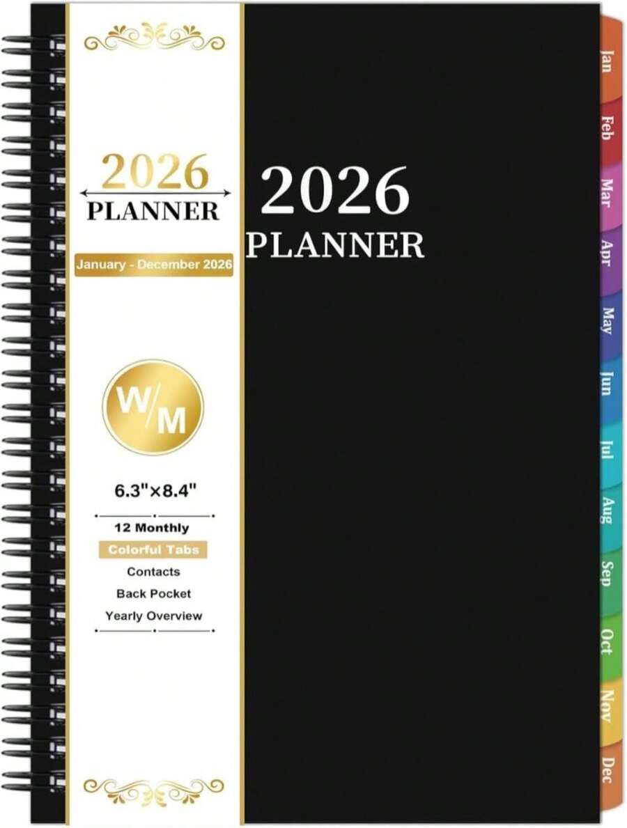 2026 Planner - JAN2026 - DEC2026, 2026 Planner Weekly And Monthly, 9" X ...