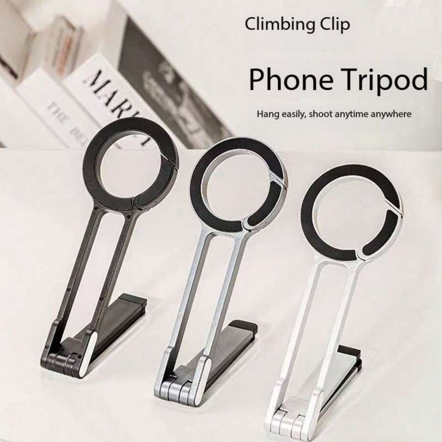 Novo suporte magnético para celular com clipe, ideal para caminhadas, tripé multifuncional e portátil para fotografia e transmissões ao vivo ao ar livre. - Multicolorido - Ver 1