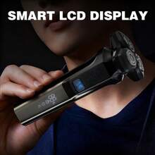 SKYWORTH Men's 3-In-1 Electric Shaver, Built-In Sideburn Trimmer & Detachable Nose Hair Trimmer Attachment, USB Rechargeable, Wet & Dry Use, Electric Razor - Multicolor - View 12