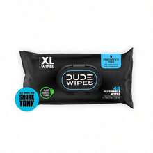DUDE Wipes - Flushable Wipes Stocking Stuffers - 1 Pack, 48 Count - Unscented - Vitamin-E & Aloe - Septic And Sewer - 無香型 - 查看 8