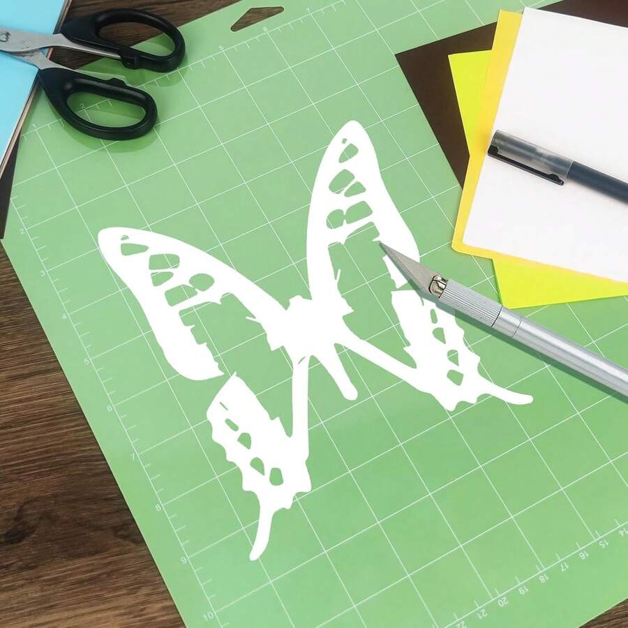 Tabla de cortar multifuncional verde con datos de medición