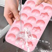 18-Cavity Silicone Butt Shaped Mold, 6 Designs, Non-Stick Baking Mold For Making Candies, Ice Cubes, Chocolates, Puddings, Pink - Multicolor - View 3