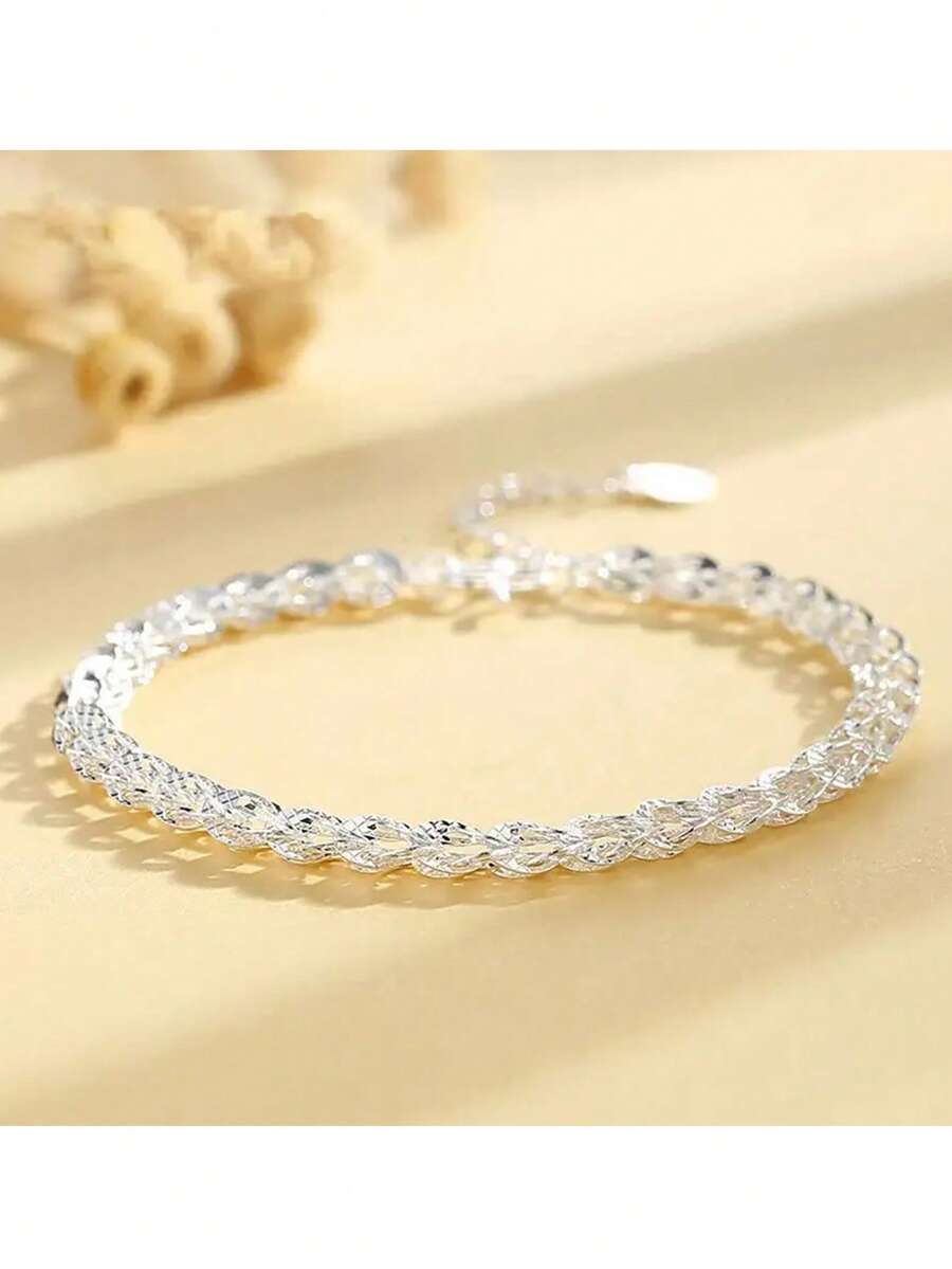 925 Sterling Silver Phoenix Tail Chain Bracelet, Minimalist & Fashionable, Suitable For Women's Daily Wear, Valentine's Day Gift
