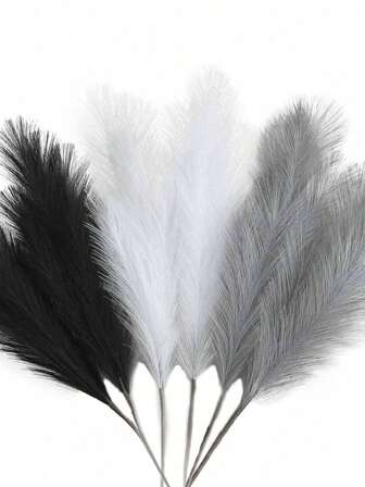 18개 - 인공 갈대 짙은 보라색 풀 보헤미안 장식 인조 팜파스 풀 크고 키가 크고 푹신한 인공 인조 꽃 부들 갈대 풀 꽃병 필러 농가 주방 보헤미안 장식, 방, 결혼식 파티 장식, 발렌타인 데이, 선물, 인조 식물, 발렌타인 데이