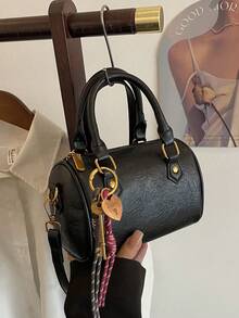 Mini Handbag Pillow Bag, New Lipstick Bag, Fashion Versatile Shoulder Bag, Commuter Bag - Black - View 6