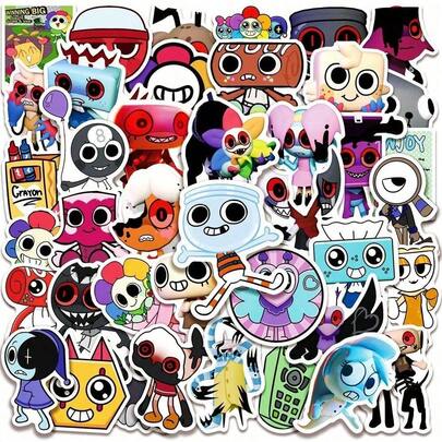 50 Dandy's World Stickers Skateboard Decoration Music Horror Game