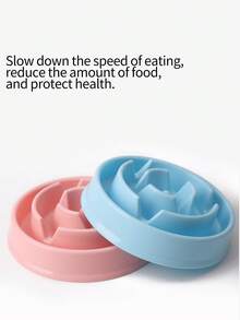 1pc Anti-Gulping Dog/Cat Slow Feeder Bowl, Non-Slip Anti-Flip Anti-Choke Pet Feeding Bowl