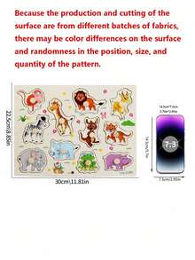 Enhanced Thematic Education Geometric Puzzle Board, A Fun And Affordable Handheld Puzzle Development Tool. This Toy Helps With Shape Matching Training And Improves Hand-Eye Coordination, Making It Very Suitable For Boys And Girls To Use During The Back-To-School Season. - Multicolor - View 4