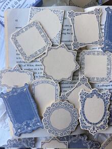 30pcs/Box Minimalist Embossed Memo Pads, DIY Decoration & Craft Material, Holiday Gift, Personalized Scrapbooking Stationery, Back To School Essential - Multicolor - View 2