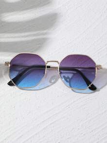 1-5pairs Women Metal Geometric Delicate New Elegant Living Fashion Glasses Combination For Driving Outdoor Casual Activities Tropical Beach Vacay Street-Photography Musical Festival Accessories - Multicolor - View 4