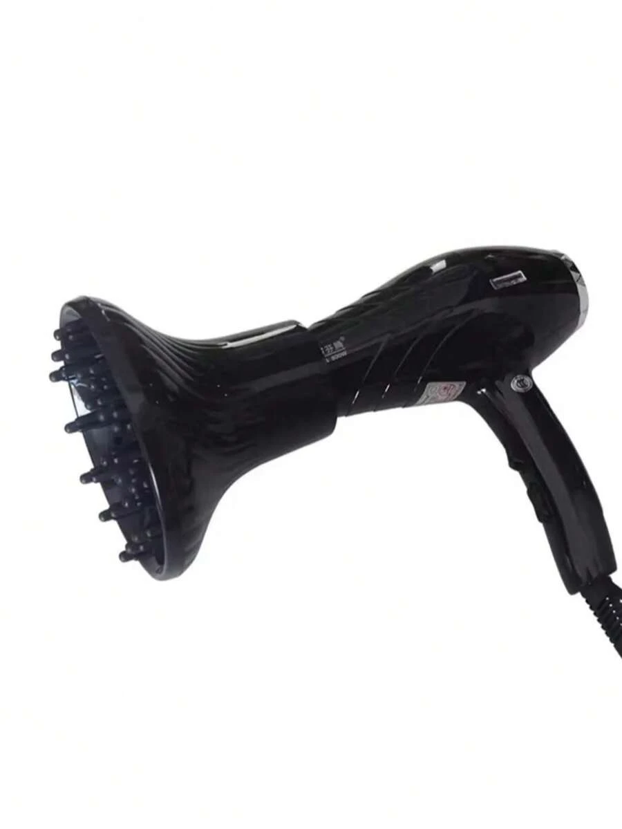 1pc Hair Dryer Diffuser, Black Blow Dryer Concentrator Curl Volumizing Attachment, Salon Hairstylist Professional Styling Tool, Compatible With Multiple Blow Dryer Models - Black - View 1
