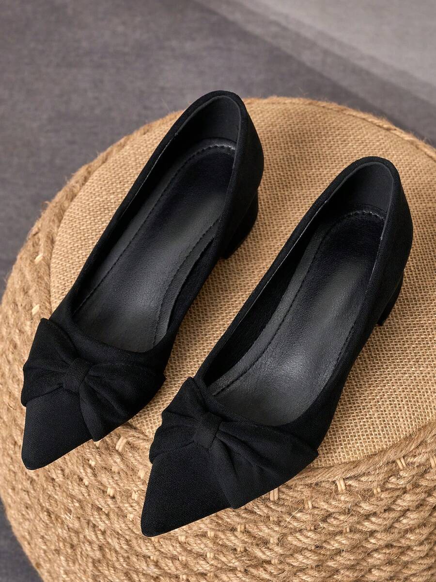 MonaNise 女士时尚尖头套脚高跟鞋，饰有蓝绿色石纹，杏色后跟，适合度假、旅行、购物、户外活动，复古休闲百搭，高端大气，黑色，5厘米鞋跟