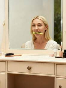 1PC Portable Smile Training Muscles Stretching Lifting Facial Exerciser Silicone Fitness Exercise V Face Tools - Multicolor - View 4