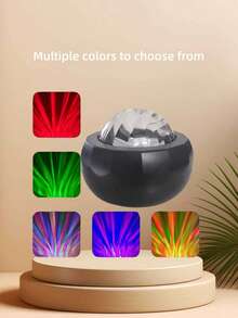 1pc Adjustable Aurora Lighting - Multi-Color Changing LED Projection Night Light, Suitable For Home, Office, Date Night, Party Decoration