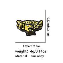 趣味卡通怪兽珐琅别针 可爱外星人胸针 松树翻领别针 徽章 背包服装配饰珠宝 朋友礼物 - 黃色 - 查看 12