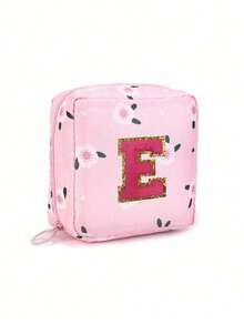 Tasche mit Buchstabenmuster zur Aufbewahrung von Damenbinden, Tampons-Aufbewahrungstasche, Damenbinden Reise-Aufbewahrungstasche, tragbare Kosmetiktasche für Lippenstifte, große wasserdichte Menstruationstaschen, tragbare Reise-Aufbewahrungstasche, Stifteetui, Münzbeutel, Geldbeutel für Frauen, zum Aufbewahren von Damenbinden und -einlagen, Kosmetikaufbewahrung, unverzichtbar für Frauen unterwegs