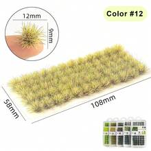 60pcs/140pcs Static Grass Tufts Model Train Landscape Garden Decor Diorama Set - As Photos - View 14